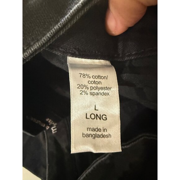 M. Jeans by Maurices Womens Size Large Long Black Skinny Casual 4 Pockets - Picture 4 of 6
